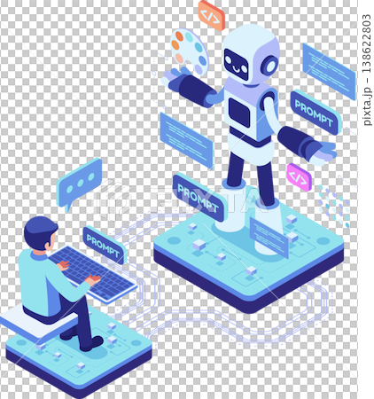 Isometric Person Working on AI Prompt Engineering Isometric Person Working on AI Prompt Engineering 138622803