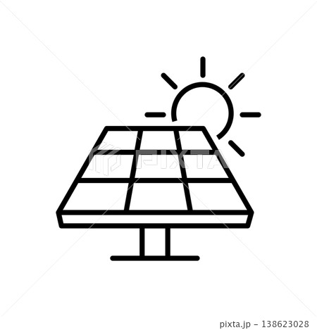 Solar Panel Renewable Energy Icon Solar Panel Renewable Energy Icon 138623028