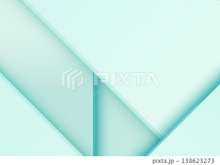 Abstract geometric background with layered mint green shapes and 3d shadows for modern professional corporate presentation and minimalist business branding website design Abstract geometric background with layered mint green shapes and 3d shadows for modern professional corporate presentation and minimalist business branding website design 138623273