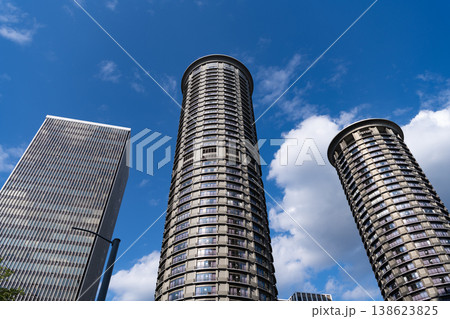 Cityscape with business building. Hotel modern architecture. Architecture building. Business district. Tower building with skyscraper architecture. Skyscraper hotel cityscape. Modern city skyline Cityscape with business building. Hotel modern architecture. Architecture building. Business district. Tower building with skyscraper architecture. Skyscraper hotel cityscape. Modern city skyline 138623825