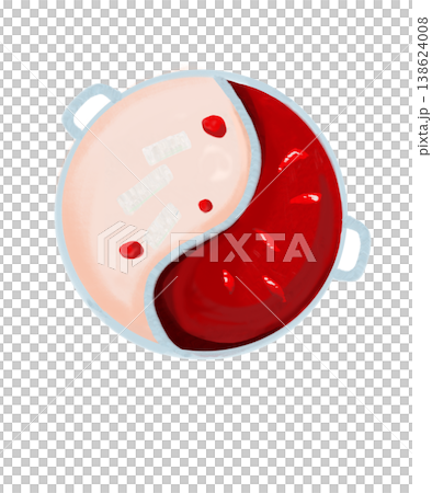 Simple illustration of a hot pot 138624008