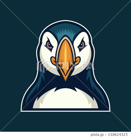 puffin bird mascot logo illustration vector design template modern style puffin bird mascot logo illustration vector design template modern style 138624325