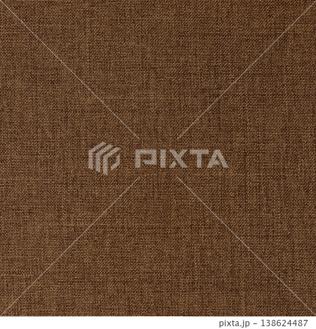 Dark brown linen fabric cloth texture background, seamless pattern of natural textile. 138624487