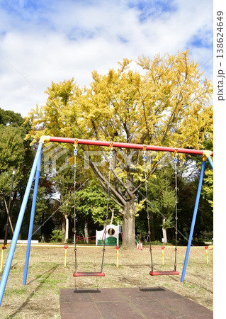 善福寺川公園　秋　広場の遊具 138624649