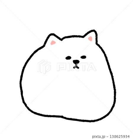 ポメラニアンのようなわんちゃんのイラスト 138625934