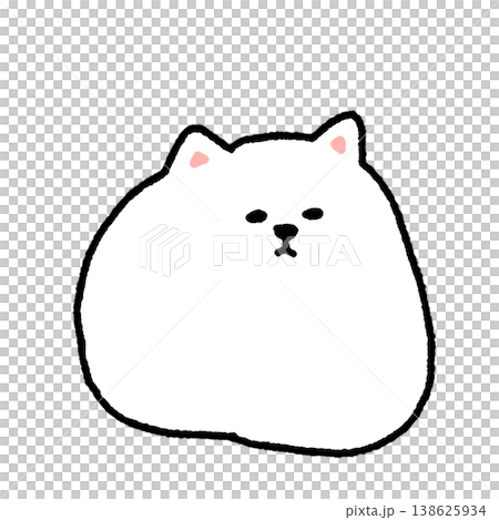 ポメラニアンのようなわんちゃんのイラスト 138625934