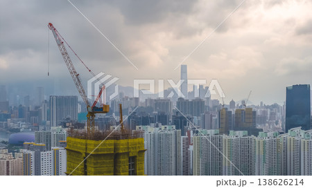 April 6 2026 Kowloon Urban Skyline Under Dramatic Skies 138626214