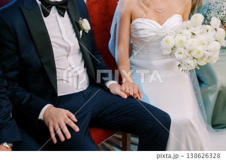 Peaceful And Refined Scene With Lovers Sealing Promises In Sacred Ceremony 138626328