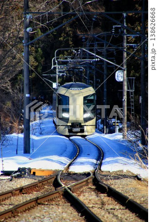 晩冬の奥鬼怒… 雪の『中三依温泉駅』にて【特急リバティ会津】500系 晩冬の奥鬼怒… 雪の『中三依温泉駅』にて【特急リバティ会津】500系 138626668