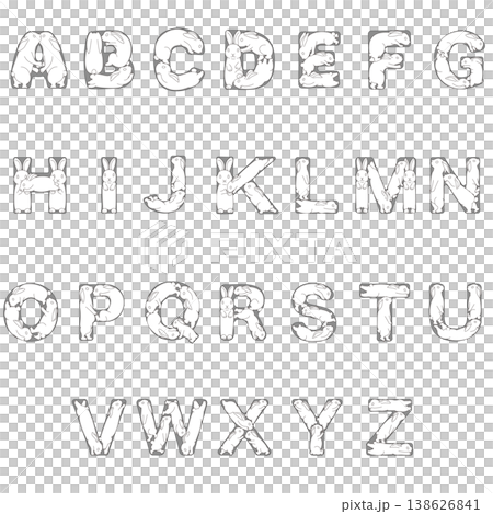 這是一組以可愛兔子為主題的字母插圖。從A到Z的字母都以柔和、毛茸茸的風格繪製。 這是一組以可愛兔子為主題的字母插圖。從A到Z的字母都以柔和、毛茸茸的風格繪製。 138626841