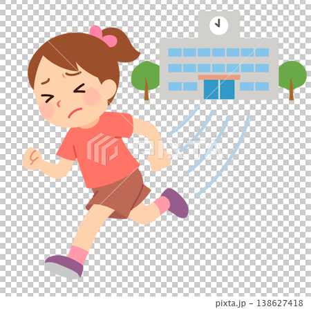 学校から逃避する子ども　逃避行動 138627418
