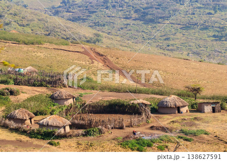 Traditional Maasai village in Tanzania, East Africa Traditional Maasai village in Tanzania, East Africa 138627591