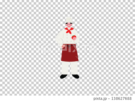 一位男廚師的插圖 138627688