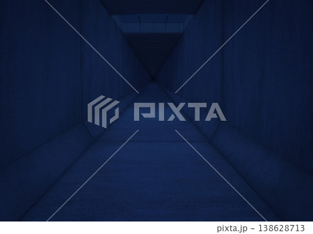 側溝内部　背景イラスト06 138628713