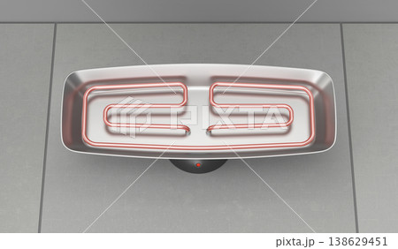 Electric infrared bathroom heater Electric infrared bathroom heater 138629451