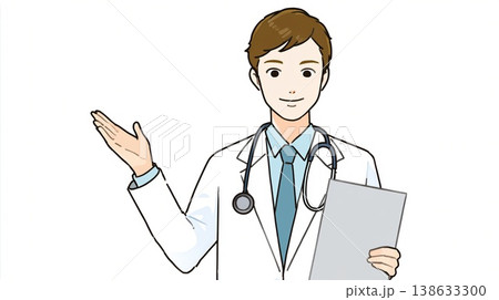 案内する医師 138633300