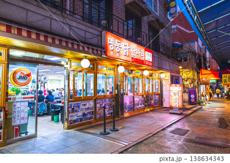 ソウル　東大門タッカンマリ横丁　※一部ソフトフォーカス 138634343