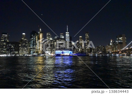 アメリカ ニューヨーク マンハッタン夜景 アメリカ ニューヨーク マンハッタン夜景 138634443