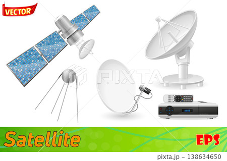 satellite broadcasting vector illustration satellite broadcasting vector illustration 138634650