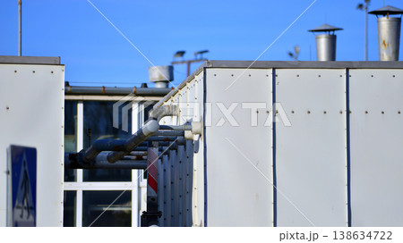 Old industrial factory facade building Old industrial factory facade building 138634722