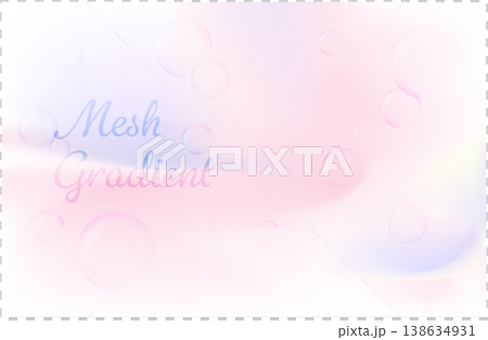 絢麗的色彩漸層和肥皂泡背景。 138634931