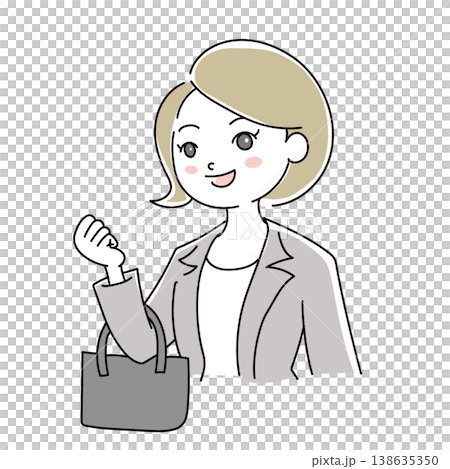 女商人微笑插圖 1-10 138635350