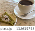 抹茶シフォンケーキと紅茶 138635758