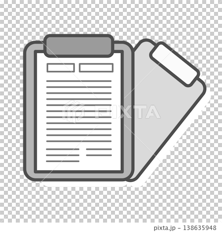 Colorful binder vector illustration in black and white Colorful binder vector illustration in black and white 138635948