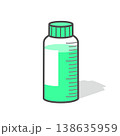 カラフルなシロップ薬のベクターイラスト主線あり 138635959