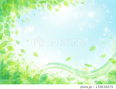 リズムに乗って舞い散る新緑 138636079