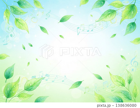 リズムに乗って舞い散る新緑 138636080