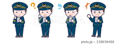 スマートフォンを使う「パイロット」の男性 スマートフォンを使う「パイロット」の男性 138636488