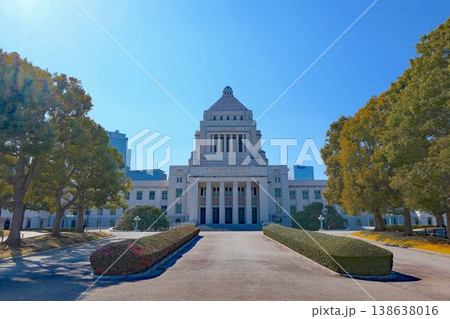 国会議事堂正面 138638016