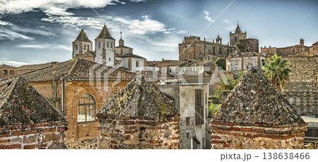 Panoramic View from Tower of Bujaco, Caceres, Spain Panoramic View from Tower of Bujaco, Caceres, Spain 138638466