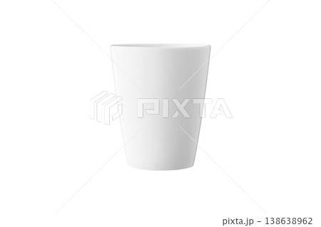 White cup for tea or coffee on isolated white background White cup for tea or coffee on isolated white background 138638962