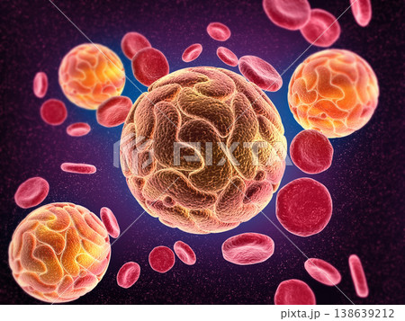 Virus infecting the red bloods Virus infecting the red bloods 138639212