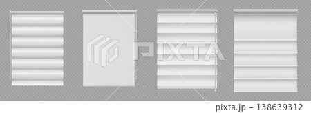 Realistic 3d window blinds isolated on background Realistic 3d window blinds isolated on background 138639312