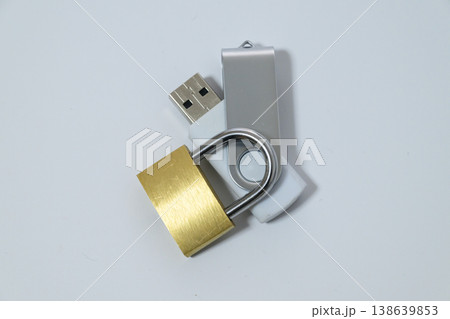 USBメモリと南京錠で表現するデータ暗号化 USBメモリと南京錠で表現するデータ暗号化 138639853