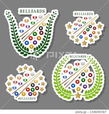 Collection accessory for sport game billiards Collection accessory for sport game billiards 138640387