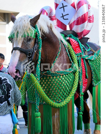 藤崎宮例大祭の飾り馬 (熊本市) 藤崎宮例大祭の飾り馬 (熊本市) 138640667