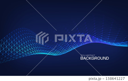 Digital technology data with background network abstract for business communication future. Vector flow science with blue computer futuristic for ai connect line. Tech connection digital. Digital technology data with background network abstract for business communication future. Vector flow science with blue computer futuristic for ai connect line. Tech connection digital. 138641227