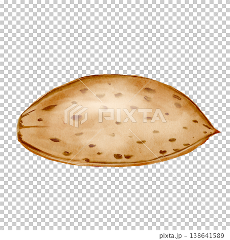 Almond nut watercolor painting. Hand-drawn illustration of a nut kernel. Food clip art. Perfect for cookbooks and natural cosmetics packaging designs. Almond nut watercolor painting. Hand-drawn illustration of a nut kernel. Food clip art. Perfect for cookbooks and natural cosmetics packaging designs. 138641589