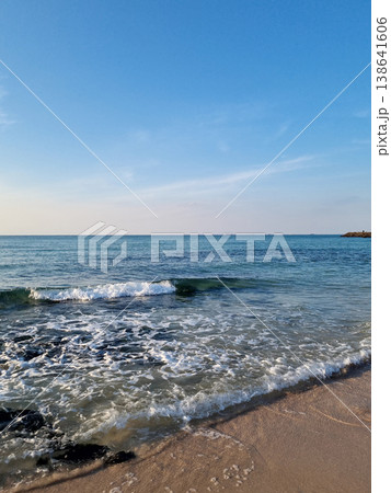 This is Gwakji Beach in Jeju Island, which has basalt rocks. This is Gwakji Beach in Jeju Island, which has basalt rocks. 138641606