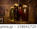 Herbal remedies made by medicine men using jars filled with snakes and other organic materials 138641720
