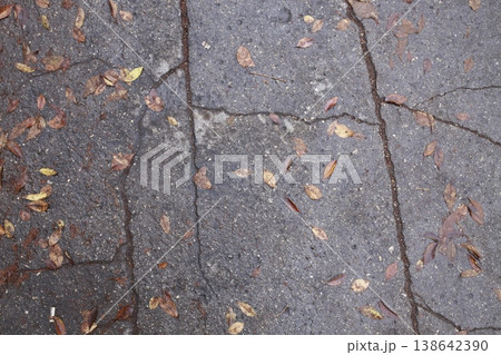 Crack background texture of rough asphalt top view. Crack background texture of rough asphalt top view. 138642390