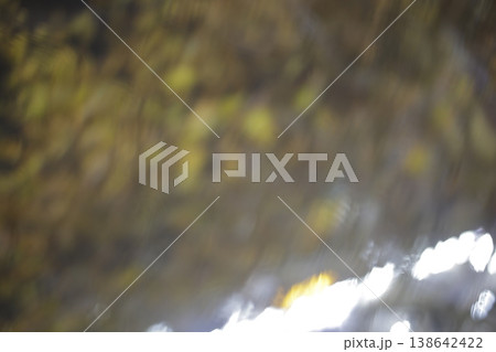 Blurred image of trees during rain. 138642422