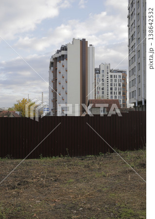 Construction of new houses instead of old ones. Construction of new houses instead of old ones. 138642532