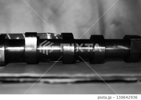 Camshaft of an automobile engine. Camshaft of an automobile engine. 138642936
