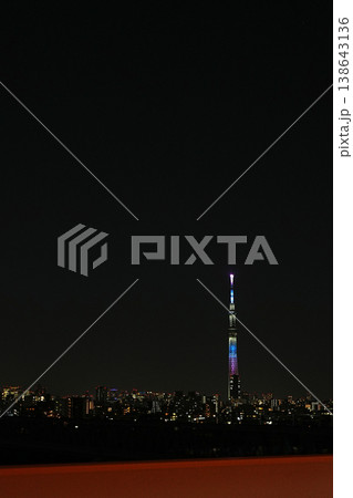 首都高からの風景　スカイツリー 138643136