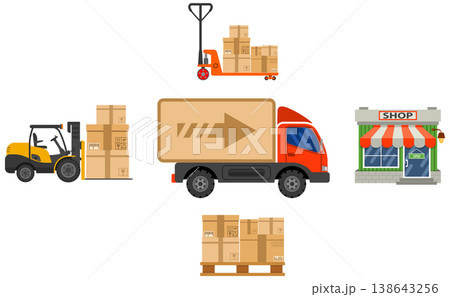 Delivery and storage concept Delivery and storage concept 138643256